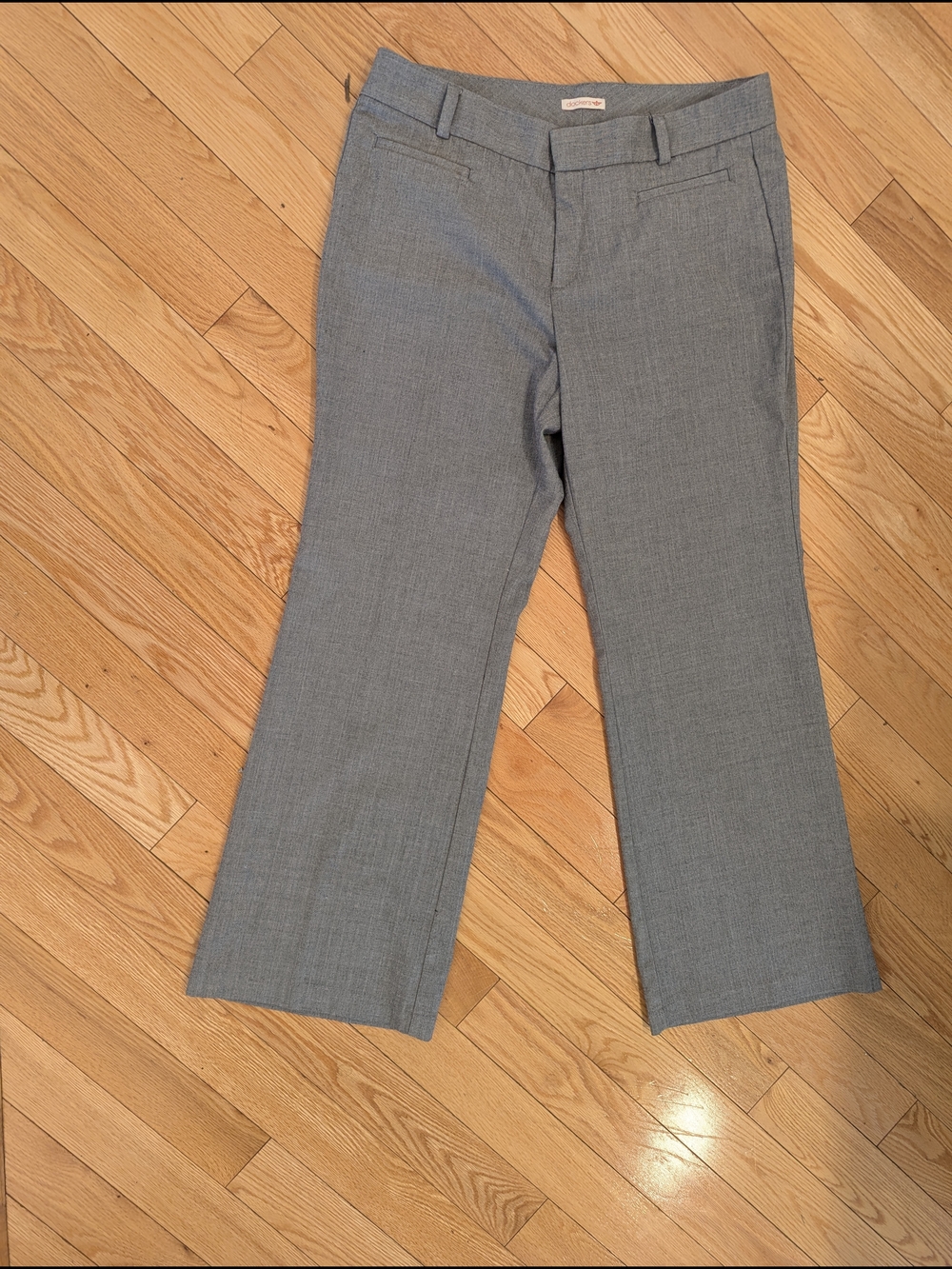 Dockers Light Gray Herringbone Dress Pants Women's US 16M